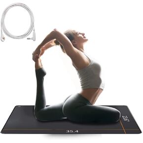 23.6" x 35.4" Grounding Mat Kit with 15ft Grounding Cord,Grounding Pad for Health Grounding Bed Mat for Foot Mat,Computer Mat, Sleep Mat, Pet Mat