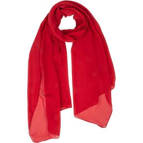 Women Lightweight Chiffon Scarf Breathable Solid Color Long Fashion Scarves Sun-proof Shawls Wrap