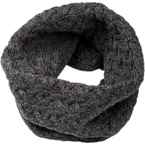 Irish Cable Scarf for Women Super Soft Merino Wool Made in Ireland One Size