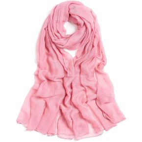 وشاح القطن للنساء أزياء ألوان صلبة الحجاب الأوشحة خفيفة الوزن شال الصيف خريف الشتاء الشعر in Kuwait