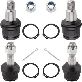 BOXI 4pcs Front Upper Lower Ball Joints for Ford Excursion 2000 2001 2002 2003 2004 2005 4WD / F-250 F-350 F-450 F-550 Super Duty 1992-2016 4WD | K8388 K8607T