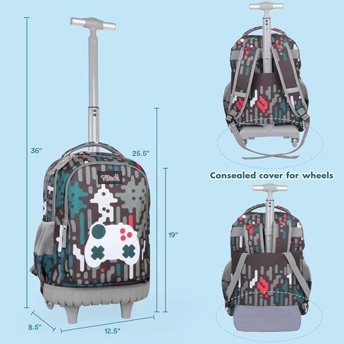 Tilami Rolling Backpack for Boys and Girls,Unicorn in Kuwait