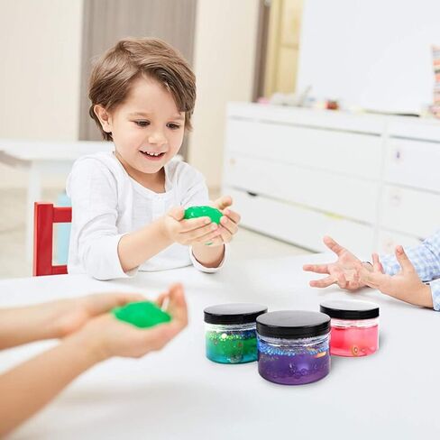 50 Pieces 4oz Plastic Jars with Lids Clear Round Cosmetic Container Empty Storage Jars for Makeup,Jewelry,Samples,Travel Storage in Kuwait