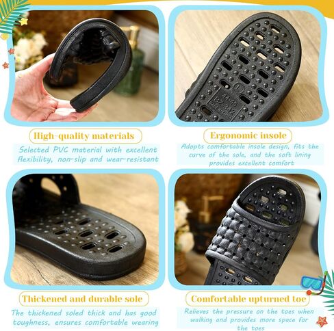 3 Pairs Quick Dry Shower Slippers for Women Men Non-slip Bathroom Flip Slippers for Living Room Gym Pool Beach in Saudi Arabia
