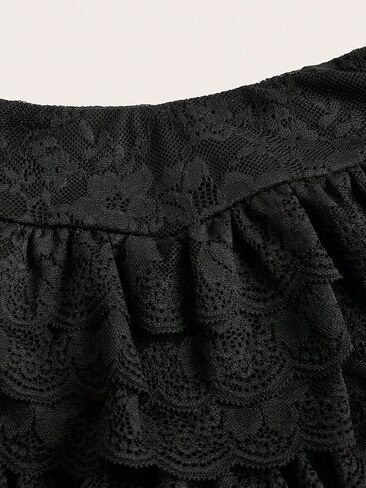 شورتات الكشكش لايلدوسا للنساء Y2K الدانتيل ذات الطبقات ذات الطبقات المرنة منخفضة الخصر السراويل الصغيرة in Kuwait