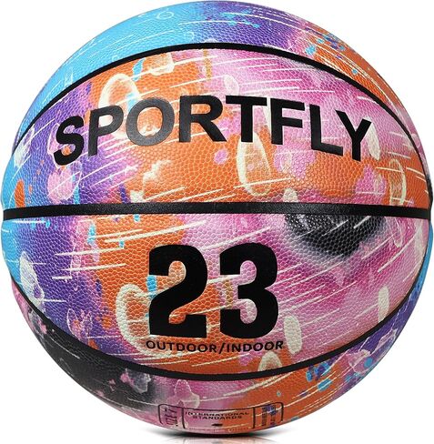 Glow in The Dark Basketball, Glowing PU Leather Basketball, Luminous Training Basketball Size 7 Gift for Men Women, Indoor Outdoor Night Basketball Game in Kuwait