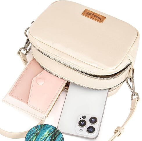 Wrangler Crossbody Bags for Women Shoulder Handbag with Dual Zipper Design in Saudi Arabia