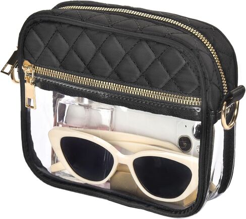 Clear Crossbody Bag Stadium Approved, Clear Bag for Stadium Events, Small Clear Purses for Women Stadium Crossbody in Saudi Arabia