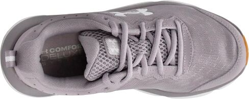 حذاء نسائي من Under Armour UA W Charged Assert 10 D، أبيض/وردي متمرد/أسود، 7 W in Kuwait