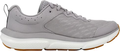 حذاء نسائي من Under Armour UA W Charged Assert 10 D، أبيض/وردي متمرد/أسود، 7 W in Kuwait
