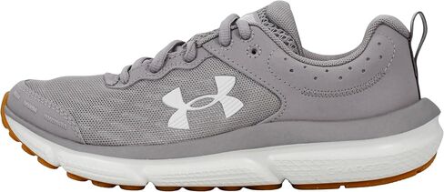 حذاء نسائي من Under Armour UA W Charged Assert 10 D، أبيض/وردي متمرد/أسود، 7 W in Kuwait