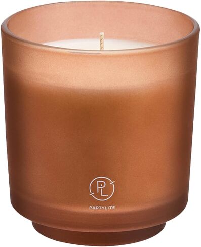 PartyLite Tamboti Woods Scented, Notes of Fragrant Amber, Smoked Patchouli, Lavender & Green Moss, 10oz 1-Wick Aromatherapy Refillable Jar Candle, 50 Hour Burn Time, Sustainable Wax in Reusable Vessel in Kuwait