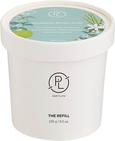 PartyLite Tamboti Woods Scented, Notes of Fragrant Amber, Smoked Patchouli, Lavender & Green Moss, 10oz 1-Wick Aromatherapy Refillable Jar Candle, 50 Hour Burn Time, Sustainable Wax in Reusable Vessel in Kuwait