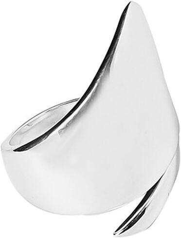 Adjustable 925 Sterling Silver Rings Handmade Wide Silver Ring Boho Thumb Band Statement Rings for Women in Kuwait