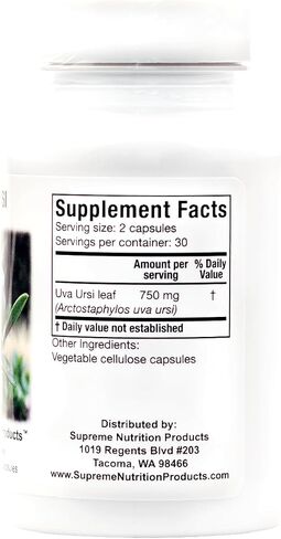 Supreme Nutrition Uva Ursi, 90 Pure Bearberry Vegetarian Capsules in Saudi Arabia