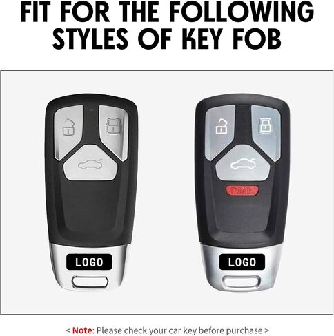 Key Fob Case Carbon Fiber Pattern Silicone Cover Compatible with Audi A4 S4 RS4 A5 S5 RS5 A6 A7 A8 S8 Q2 Q5 Q7 SQ7 TT TTS TTRS R8 3 4 Universal Button Keyless Entry Remote in Saudi Arabia
