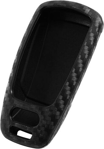 Key Fob Case Carbon Fiber Pattern Silicone Cover Compatible with Audi A4 S4 RS4 A5 S5 RS5 A6 A7 A8 S8 Q2 Q5 Q7 SQ7 TT TTS TTRS R8 3 4 Universal Button Keyless Entry Remote in Saudi Arabia