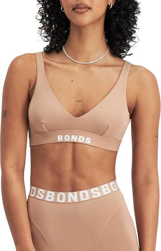Bonds Women's Anti-chafing Bralette Bra, Chafe Off Bralette, Viscose/Bamboo Moisture-wicking Plunge Bra for Women in Saudi Arabia