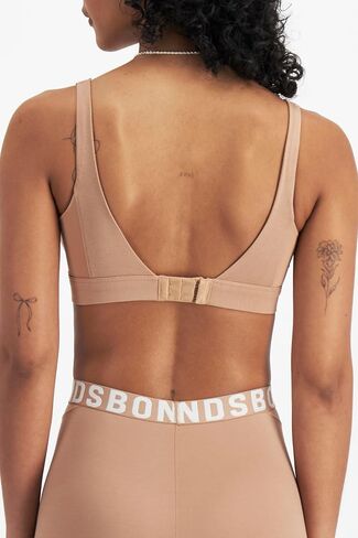 Bonds Women's Anti-chafing Bralette Bra, Chafe Off Bralette, Viscose/Bamboo Moisture-wicking Plunge Bra for Women in Saudi Arabia