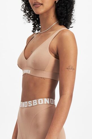 Bonds Women's Anti-chafing Bralette Bra, Chafe Off Bralette, Viscose/Bamboo Moisture-wicking Plunge Bra for Women in Saudi Arabia