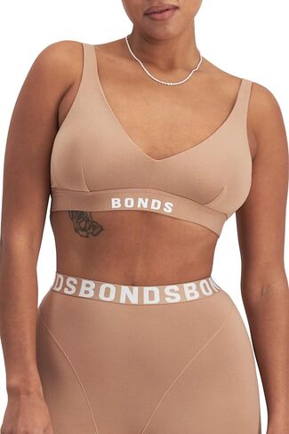 Bonds Women's Anti-chafing Bralette Bra, Chafe Off Bralette, Viscose/Bamboo Moisture-wicking Plunge Bra for Women in Saudi Arabia