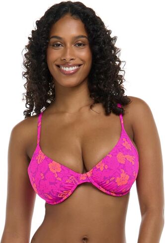 Body Glove Women’s Solo Inferwire D ، DD ، E ، F Cup Bikini Top Swimsuit مع تفاصيل خلفية قابلة للتعديل في اتجاهين in Saudi Arabia