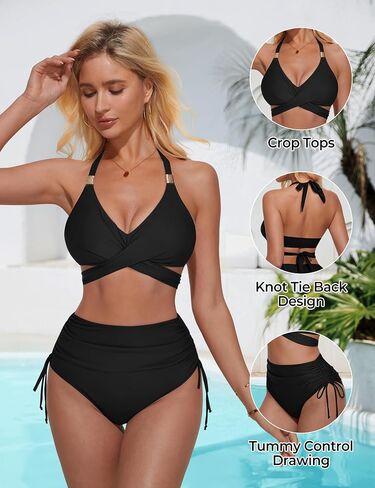 Suuksess Womens High Pherced Bikini مجموعات البطن in Kuwait