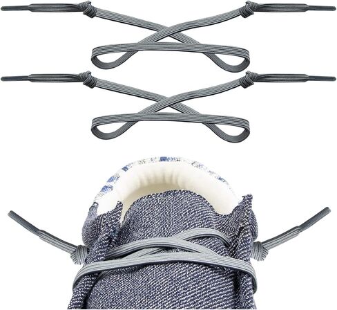 Shoelaces for Hey Dude Flat Elastic Strings Replacement Stretchy Bungee Shoes Laces in Saudi Arabia