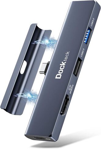 محول موزع USB C 8K USB-C متعدد المنافذ 5 في 1، موزع دوك تيك نوع C مع HDMI 8K (متوافق مع 4K 60Hz)، شحن طاقة 100 واط، 3 منافذ USB 3.0 لماك بوك برو/اير، ايباد برو، سيرفس برو، ديل والمزيد in Kuwait