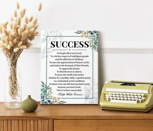 Ralph Waldo Emerson Poem Motivational Quote, Finish Each Day Inspirational Quote Decor, Canvas Prints Poster Wall Art for Home Decor, Gift for Home and Office Decor Under, Size 12x15 in Saudi Arabia