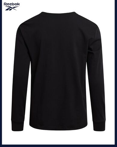 Reebok Boys' Long Sleeve Shirt - 2 Pack Basic Cotton Long Sleeve T-Shirt - Crewneck Tee for Boys (8-14) in Saudi Arabia