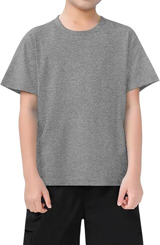 VOGRYE 2 Pack Boys Shirts Short Sleeve Shirts for Boys Cotton T-Shirts Kids Toddler Tshirts Tees Clothes Summer Tops in Saudi Arabia