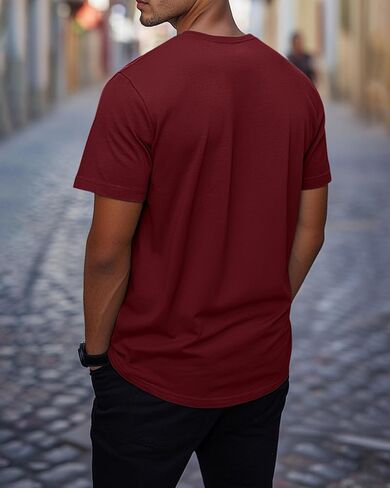 Ficerd 3 Pack Men's V Neck 95% Cotton T-Shirts M-7xl Big Tall Regular Soft Short Sleeve Basic 2025 Summer Clothes in Saudi Arabia