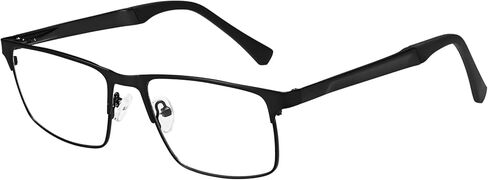 Dollger Blue light Glasses for Men Rectangle Metal Frame Computer Screen Blue light Blocking Eyeglasses in Kuwait