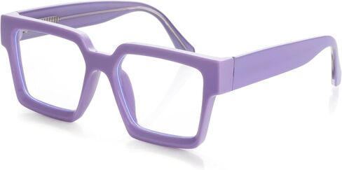 Kursan Square Black Glasses for Women Men Retro Oversized Thick Frame Clear Lens Eyeglasses in Saudi Arabia