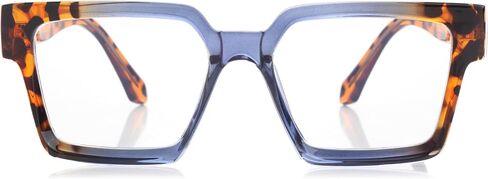 Kursan Square Black Glasses for Women Men Retro Oversized Thick Frame Clear Lens Eyeglasses in Saudi Arabia