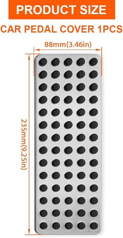 Stainless Steel Footrest Pedal Cover Compatible with Mercedes-Benz A C E CLA GLA GLK Class W176 C117 X156 W204 W205 W212 X204 Accessories Foot Rest Dead Pedal Cap in Kuwait