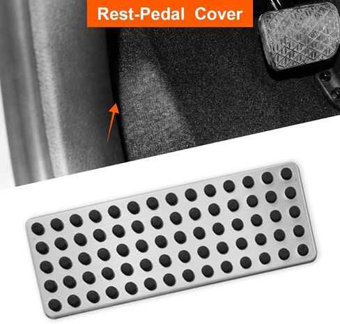 Stainless Steel Footrest Pedal Cover Compatible with Mercedes-Benz A C E CLA GLA GLK Class W176 C117 X156 W204 W205 W212 X204 Accessories Foot Rest Dead Pedal Cap in Kuwait