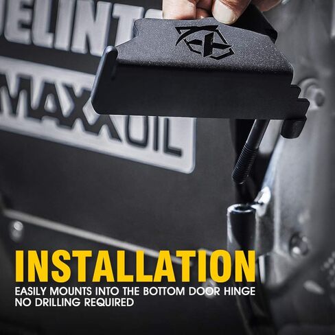 أوتاد القدم Xprite متوافقة مع 2007-2018 Jeep Wrangler JK JKU ، الفولاذ المعدني "Dog Paw" مفصلات الباب الخارجية مثبتة على الدواسات الأمامية ، الزوج in Kuwait