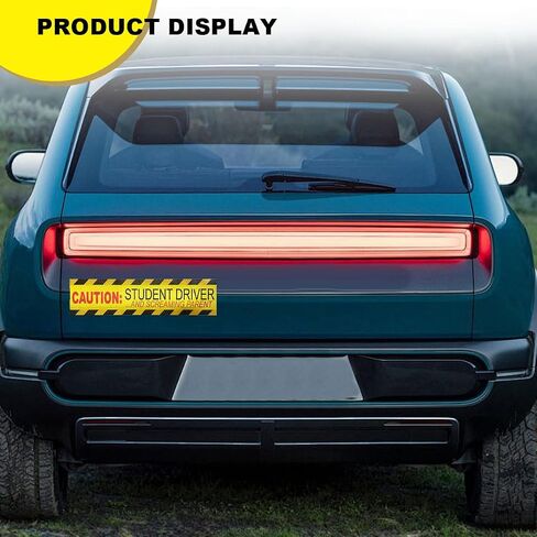 3PCS Car Magnetic Sticker, Magnetic Student Driver Sticker Safety Warning Sign, Caution Student Driver and Screaming Parent, Rookie Driver Reflective Funny Bumper Stickers (Pattern 1) in Saudi Arabia
