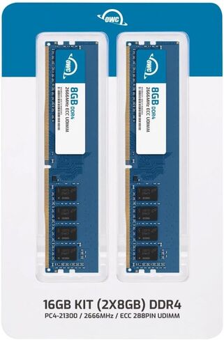 OWC 32GB (2x16GB) RAM Compatible with Synology D4EC-2666-16G, D4EU01-16G | DDR4 2666MHz PC4-21300 ECC Unbuffered UDIMM 2Rx8 1.2V Memory Upgrade for NAS, RackStation, FlashStation, & NVR DVA in Saudi Arabia
