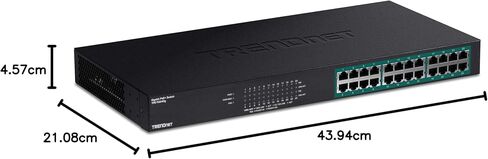 مفتاح جيجابايت PoE + 24 منفذ من تريند نت، TPE-TG240G، 24 × جيجابت PoE+ منافذ، 370 وات، سعة مفتاح 48 جيجا بايت في الثانية، مجموعة تثبيت الرف متضمنة، مفتاح شبكة إيثرنت، معدن، حماية مدى الحياة in Saudi Arabia