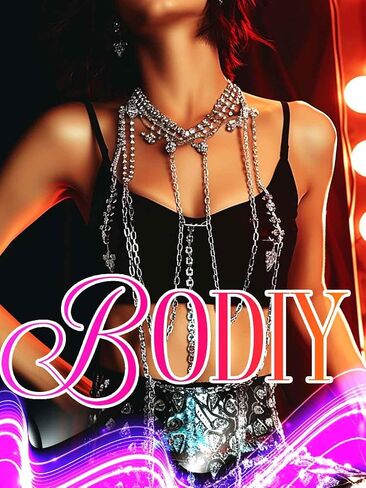 BODIY Sparkly Silver Chest Jewelry Rhinestone Layered Body Chain Star Bikini Body Jewelry Crystal Body Accessories for Women in Saudi Arabia