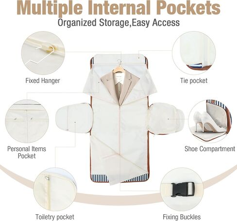 حقيبة ملابس للسفر ، 3 من 1 في 1 أكياس قابلة للتحويل من Jenni Bag الغواصة ، حقائب بدلة مزاجة مع حقيبة مقاومة للماء ، وأكياس Weekender بين عشية وضحاها للنساء معلقات الملابس in Kuwait