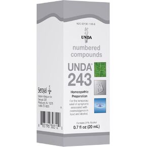 UNDA 243 Numbered Compounds | Homeopathic Preparation | 0.7 fl. oz.