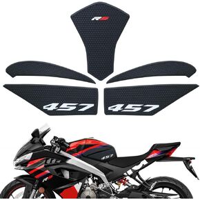Fit RS457 2025 New For Aprilia RS 457 RS457 2024-2026 Motorcycle Side Fuel Tank pad Tank Pads Protector Stickers Decal Gas Knee Grip Traction Pad Tankpad black