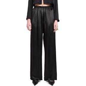 Enza Costa Women's Satin Wide Leg Pants