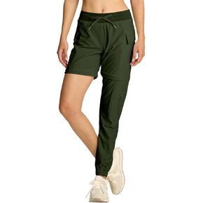 smawell Women's Hiking Pants Convertible Lightweight Zip-Off Outdoor Pants Quick Dry Joggers with Pocket