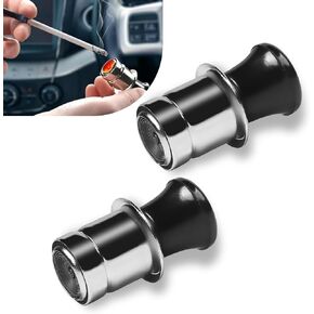 2 PCS Cigarette Lighter Socket, In-Car Electronic Heating Lighter, Safe and Fast Heating Connector, Universal for Most Cars (Multicolored)