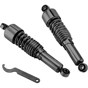 Mofun Black 13" Rear Shocks Lowering Kit Preload Adjustable Compatible with Harley Sportster 883 1200, 1988-2023